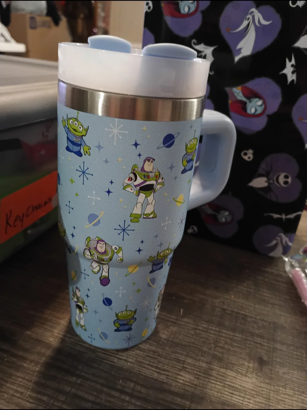 Toy Story Blue Travel Tumbler with Handle